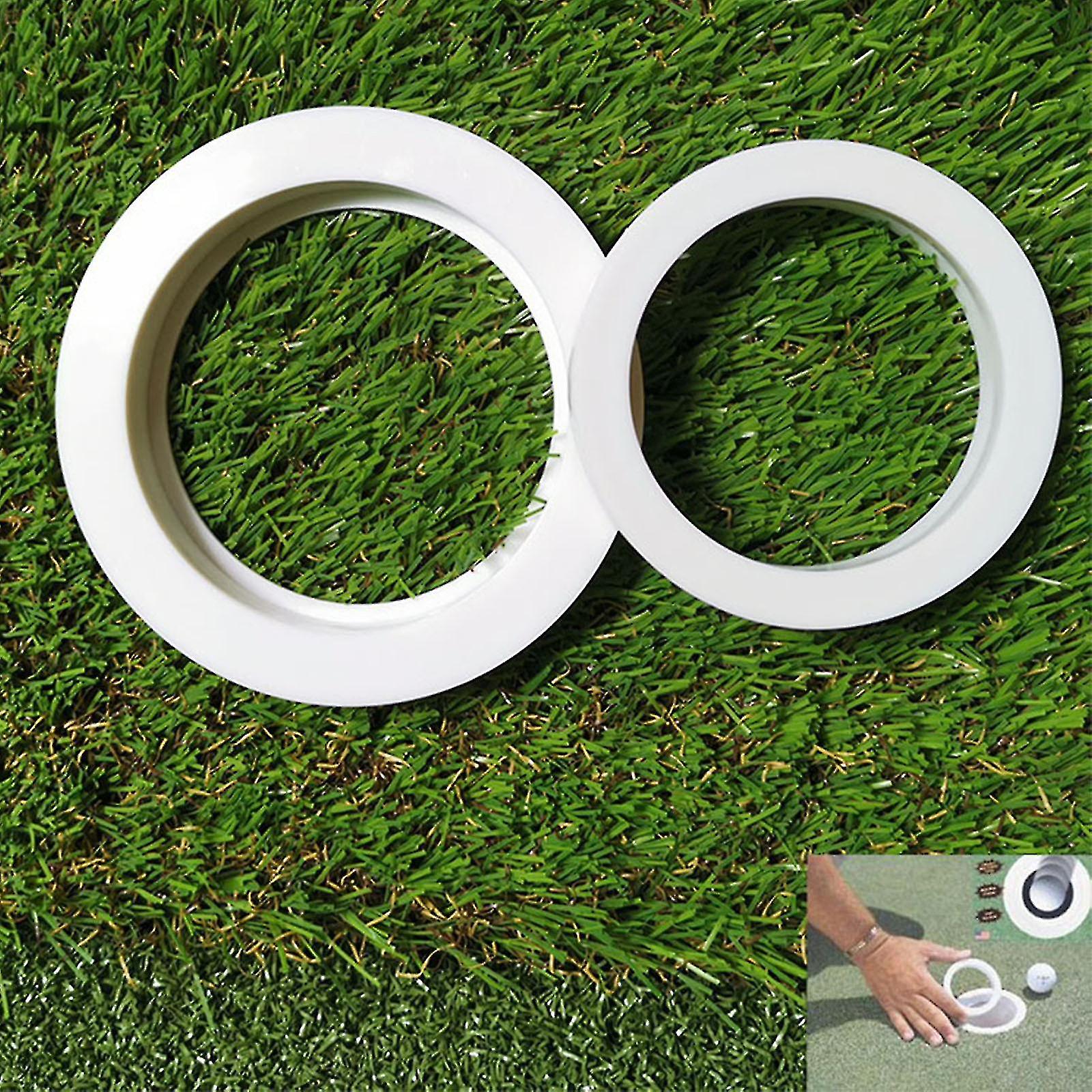 Golf Putting Green Hole Cup Rings Practice Hole Golf Putting Accuracy Trainer