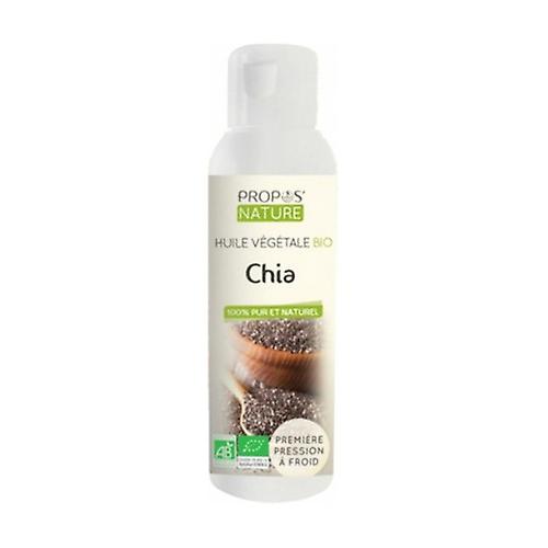 Organic chia vegetable oil 100 ml of oil
