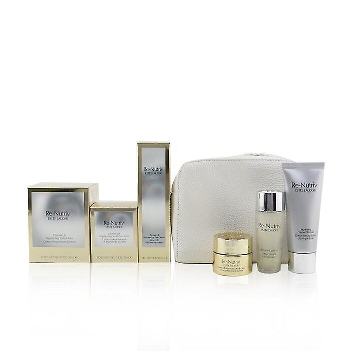 Estee Lauder Re-nutriv Ultimate Lift Regenerating Youth Precious Collection: Creme 50ml+serum 30ml+eye Creme 15ml+lotion 30ml+cleanser.... 6pcs+1bag