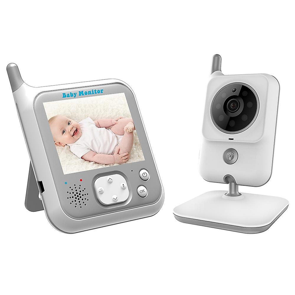 VB607 Moniteur de sécurité pour bébé Moniteur numérique sans fil de 3,2 pouces Interphone bidirectionnel Détection de température ambiante