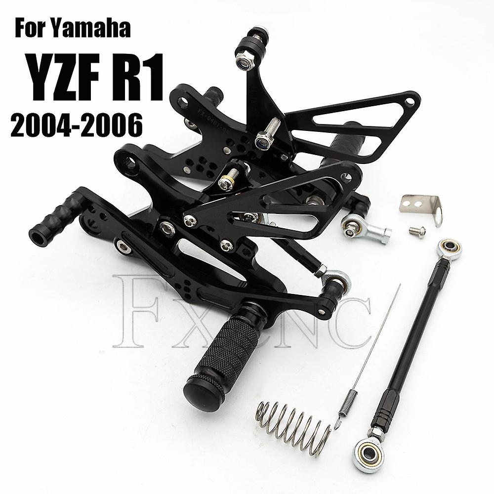 Für yamaha yzf r1 yzf-r1 2004 2005 2006 motorrad rücksitz fuß stütze hinterer satz fußrasten fuß stift yzfr1 zubehör