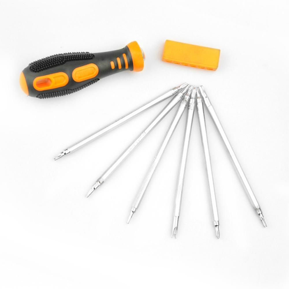 7 Pcs Durable Carbon Steel Double-head Multi-function Screwdriver Set with Essential Bits