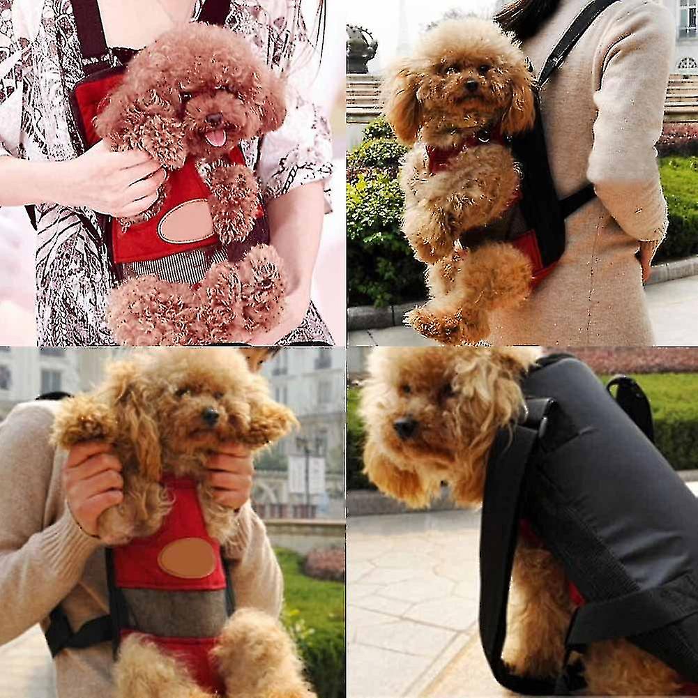 Legs-out Front Pet Dog Carrier, Hands-free Adjustable Backpack Bag