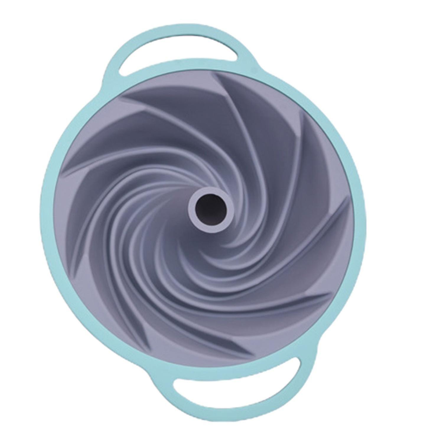 Silicone Cake Mold No Deformation Non-stick Easy Release Reusable Heat-resistant Baking Vortex Shape