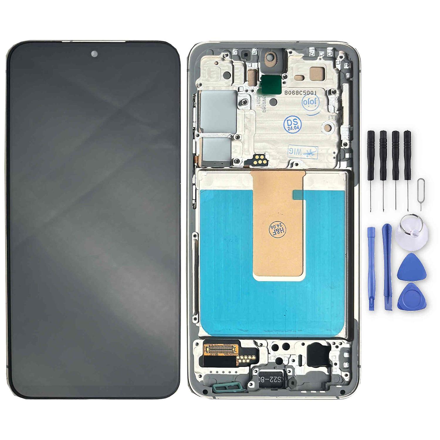 For Samsung Galaxy S23 Display Full TFT with Frame Unit Touch Spare Part Repair Silver