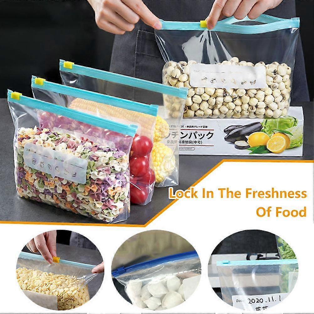 Matförvaringspåsar BPA-fria fryspåsar Läckagesäker återanvändbar färskpåse med försegling