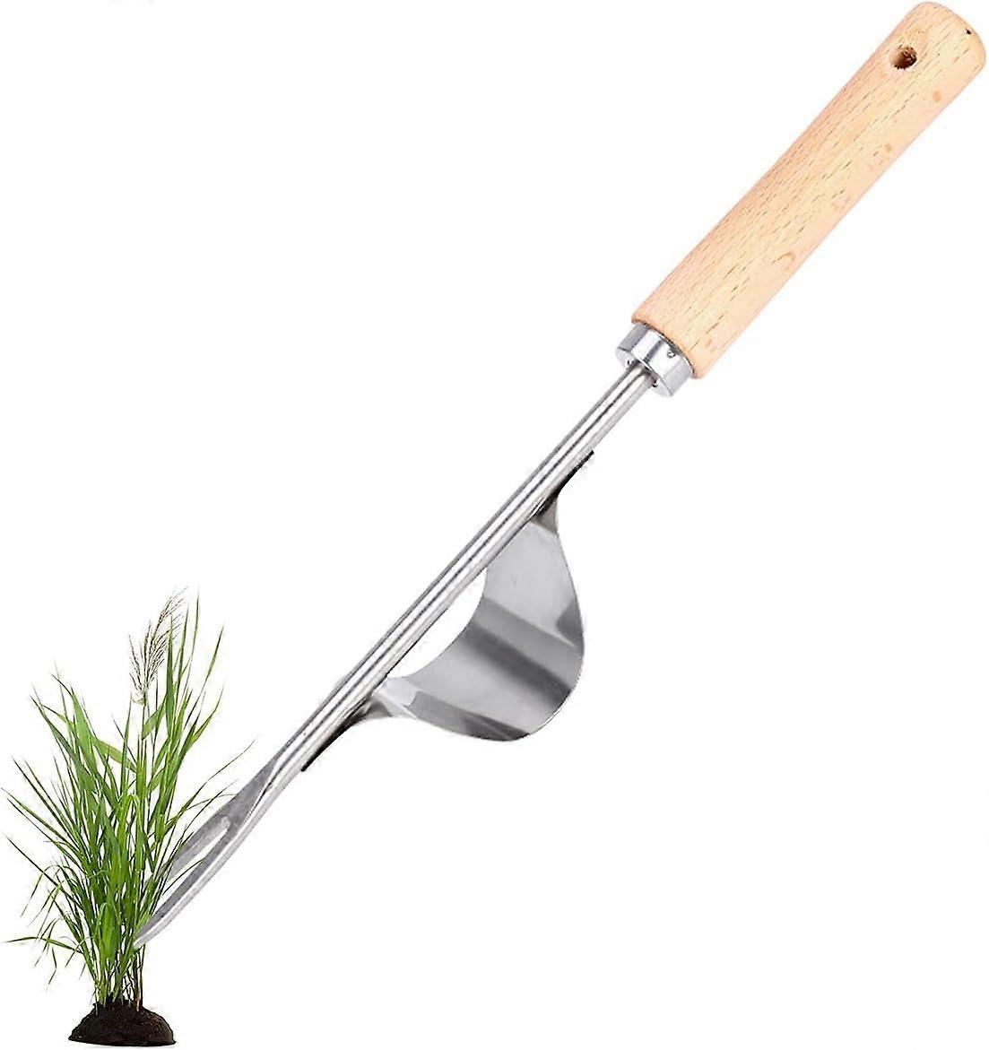 Stainless Steel Hand Weeder, Transplanting Gardening Tool, Bend Resistant Lever Base for Easily Digging Dandelions, Thistles and Other Weeds and Digg