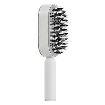 Cushion Hair Brush Self Cleaning Scalp Massage Rounded Comb Teeth Hair Comb for Women Long Hai