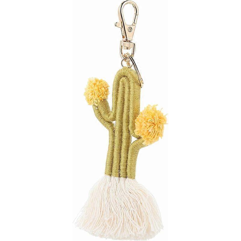 Cactus Keychain Woven Keychain Pendant Charm Creative Keychain