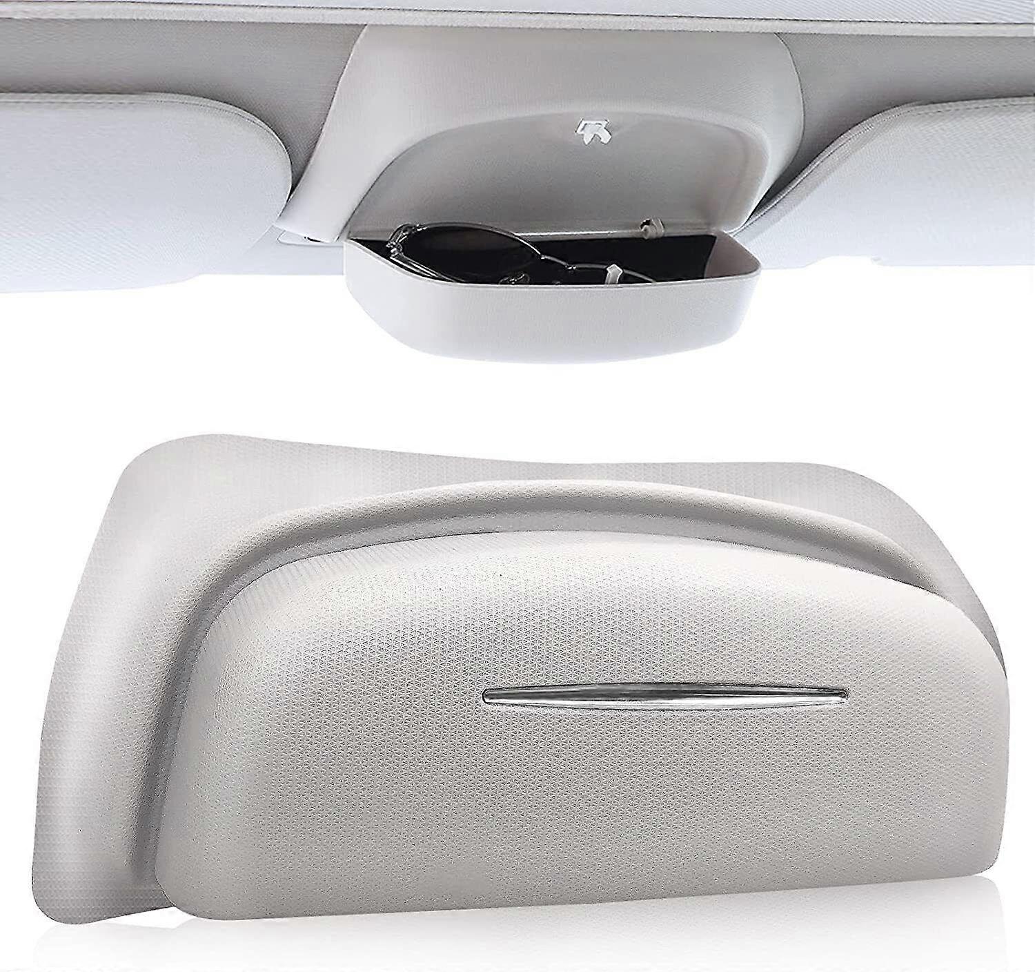 For 2017~2023 Tesla Model 3 Sunglasses Case Glasses Storage Box Holder Accessory w12733512