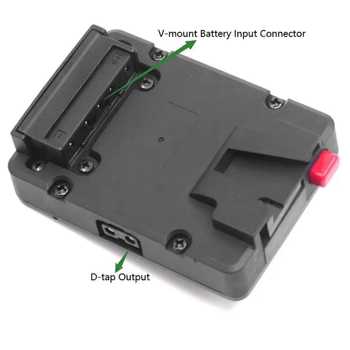 Mini V-Lock V-Mount Power Adapter Plate with Crab Claw Clamp Clip D-Tap T-Handle for V Lock V Mount Batteries