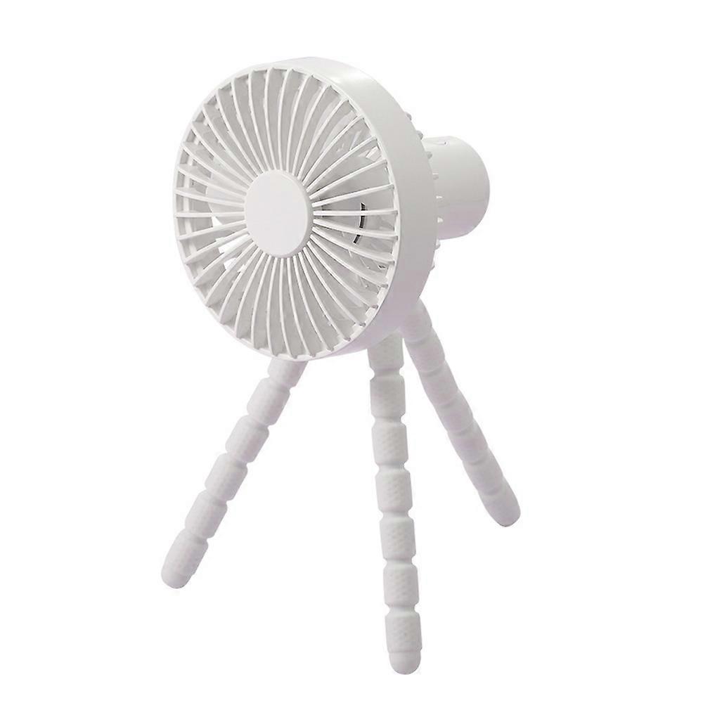 Small fan portable stroller fan USB charging tripod camping handheld desktop fan