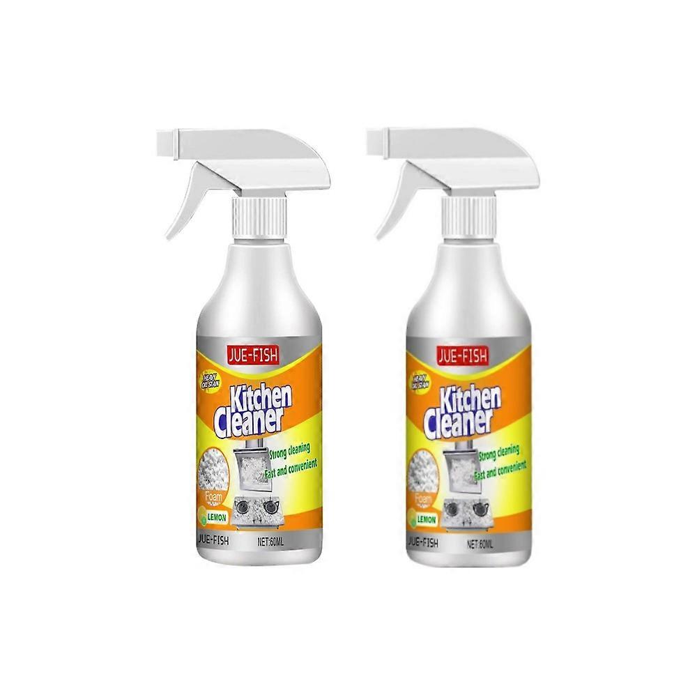 منظف الرغوة منظف شحوم المطبخ مزيل البقع بخاخ مزيل الشحوم السحري ، 60 مل ، 2 قطعة