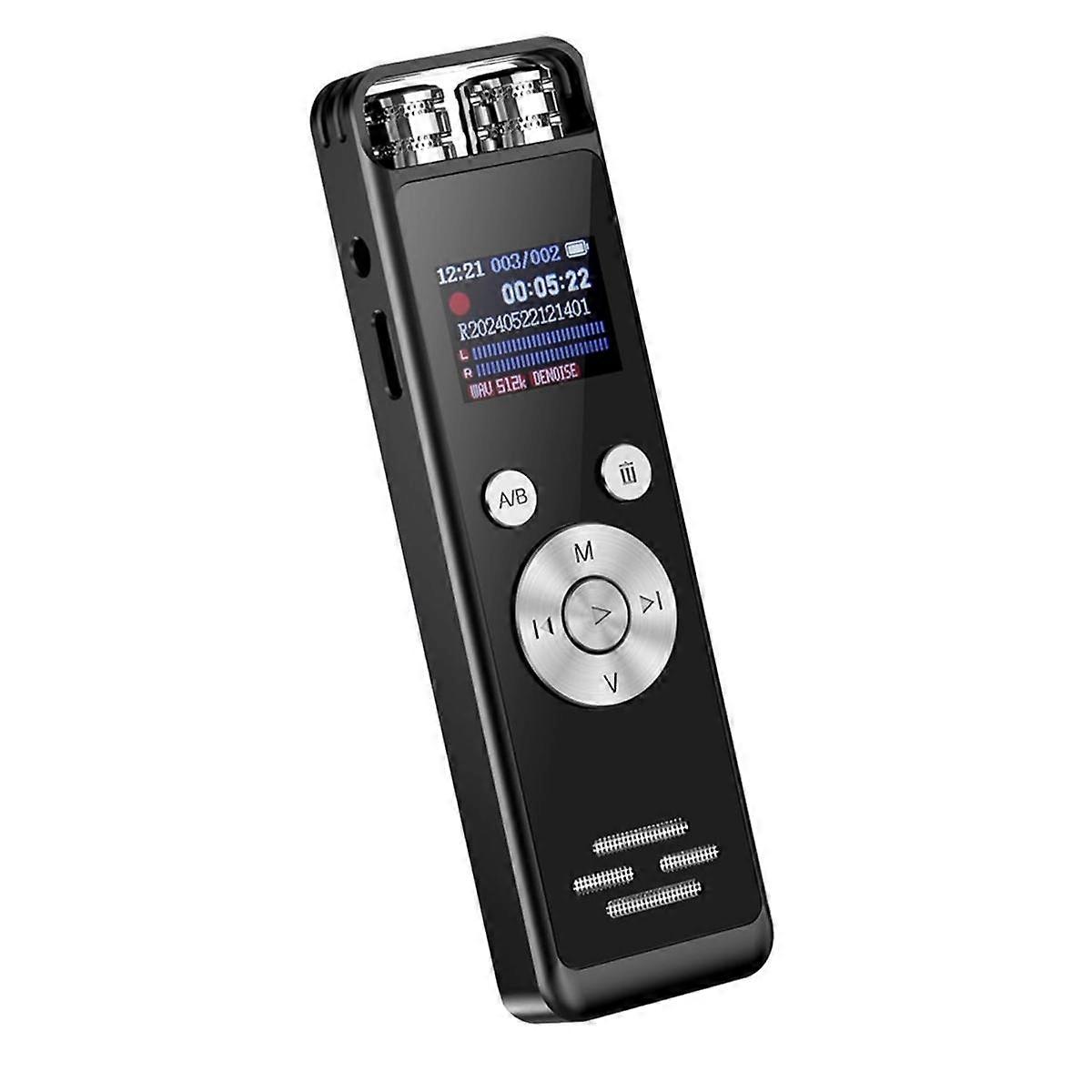 64GB Digital Voice Recorder with Playback,Portable Voice Audio Recorder Player for Lectures Meetings with Password,MP3