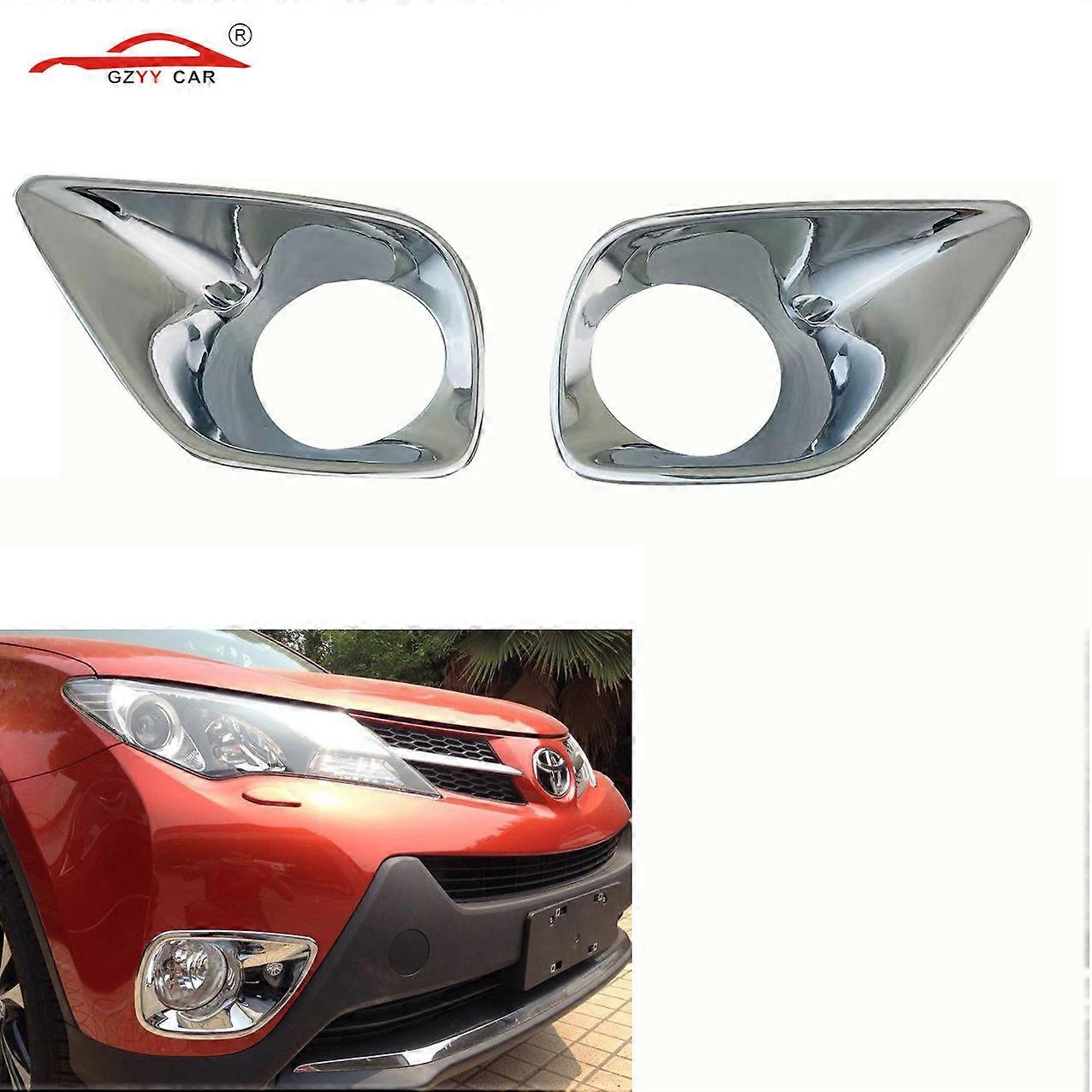 Applicable To 13-15 Toyota Rav4 Fog Lamp Cover Retrofit Rongfu Front Fog Lamp Cover Frame Fog Lamp Bright Strip