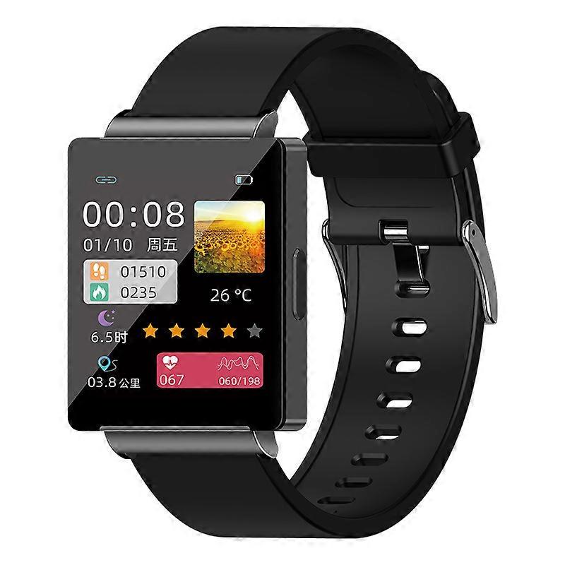 KS01 smartwatch NFC access control temperature, heart rate, blood pressure, blood oxygen, blood glucose smartwatch