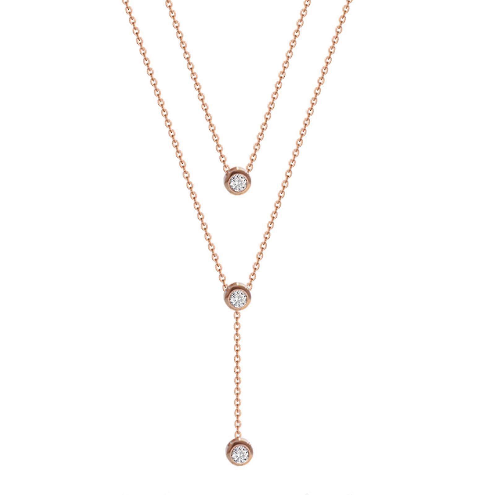 Cold Wind Net Red Temperament Personality Double-layer Luxury Clavicle Chain