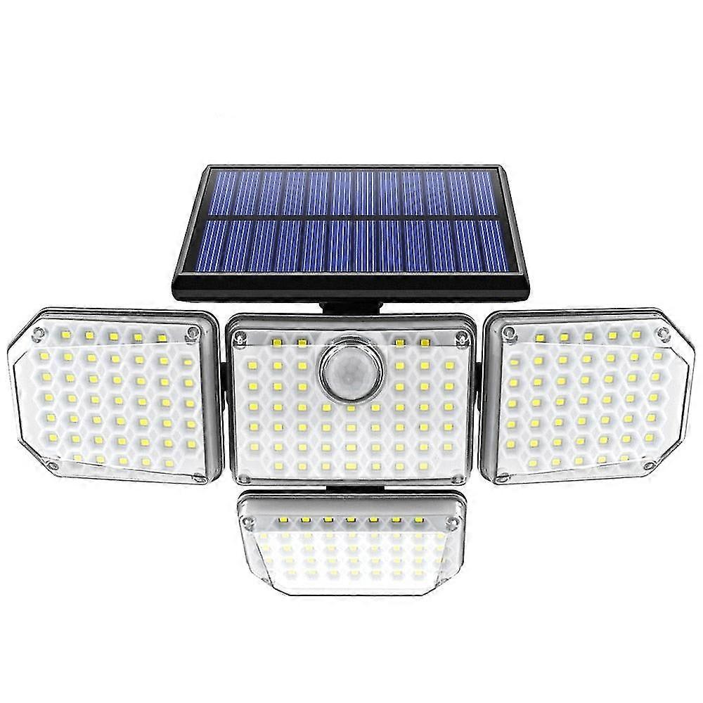 Solar lights outdoor 182/112 led wall lamp with adjustable heads security led flood light ip65 waterproof with 3 working modes