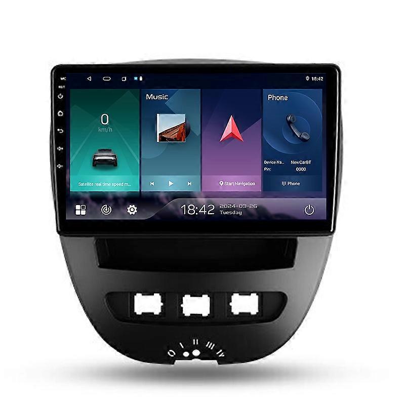 For Peugeot 107 Toyota Aygo Citroen C1 2005-2014 Car Radio CarPlay Android Multimedia Player Auto