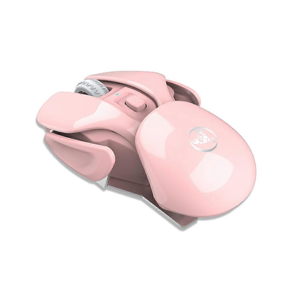HXSJ T37 Wireless Mouse 2.4G Wireless Mouse Mouse 3 Adjustable DPI Built-in 500mAh Rechargeable Battery Pink