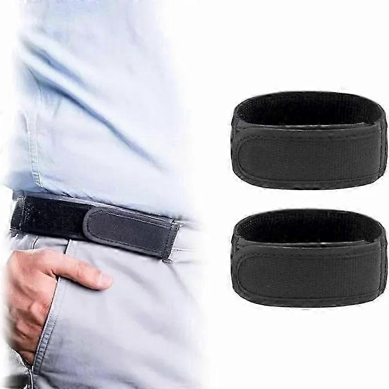No Buckle Stretch Elastic Jeans Belt - Lazy Invisible Waistband for Universal Fit, Elastic Belt