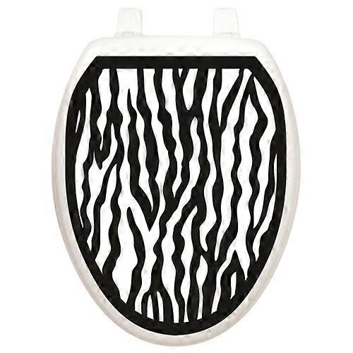 OVAL Premium Quality Stylish Zebra Design Hygienic and Removable Toilet Tattoo