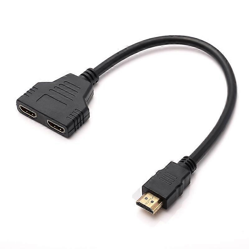 One in two out splitter 1080p HDMI one in two wires high definition converter 3D adapter version 1.4,2024 Ping