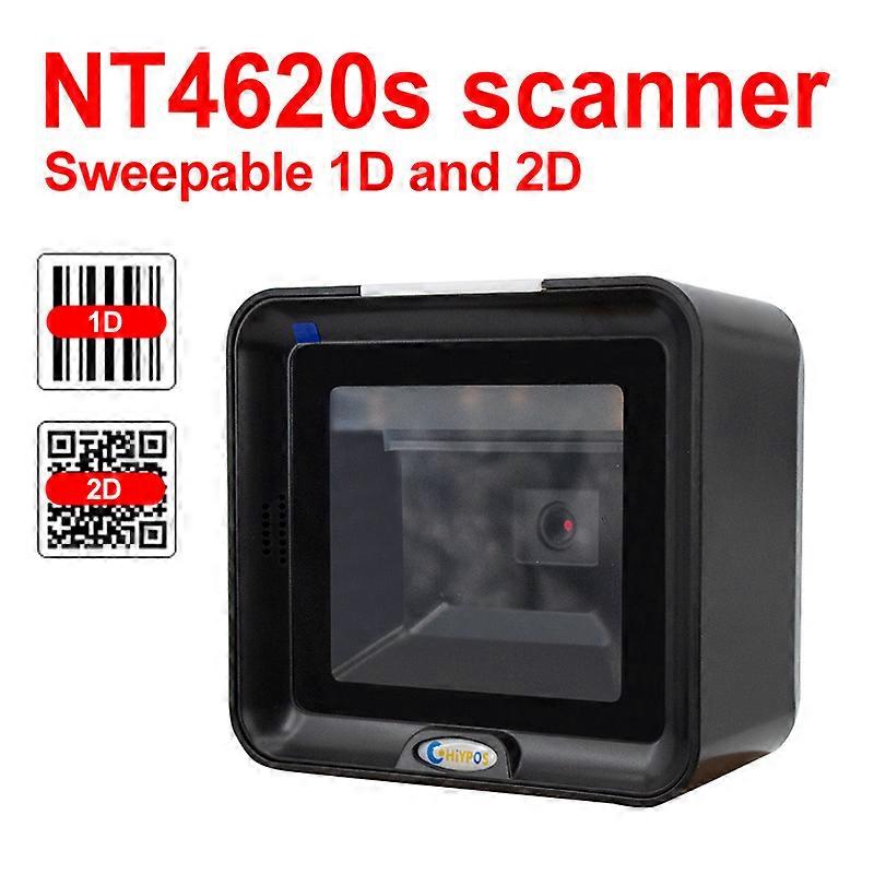Platform Barcode Scanner 1D 2D Desktop Omnidirectional Hands-Free Bar code Scanner Wired USB Barcode Reader QR Code PDF