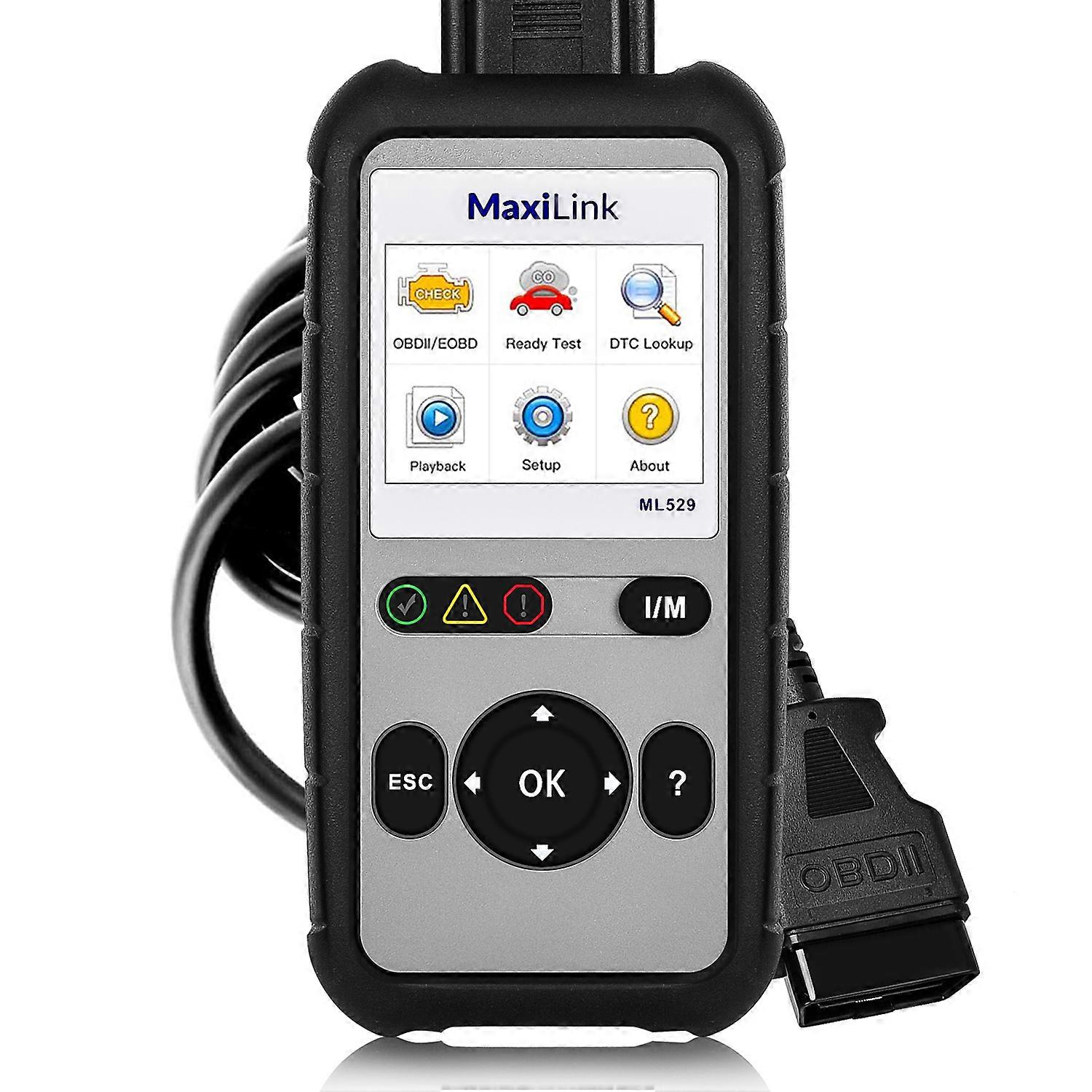 Autel OBD2 Scanner ML529 Code Reader Full OBD2 Functions for Turning Off Engine Light Sensor Test AutoVin DTC Lookup Free Update