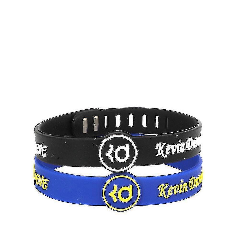 2pcs Kevin Durant 7 Signature Silicone Bracelet Adjustable