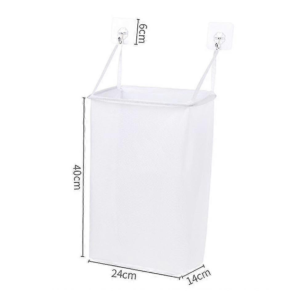Net Laundry Storage Basket Holder Foldable Wall-mounted Mesh Laundry Hamper