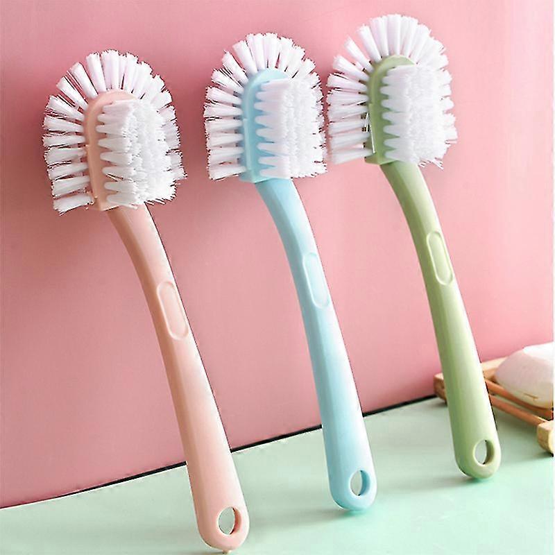 Five Sides Shoe Brush Multifunctional Creative Double Sided Shoe Brush With No Dead Spaces, Size: Diameter 7 X 23 Cm - Pack Of 3