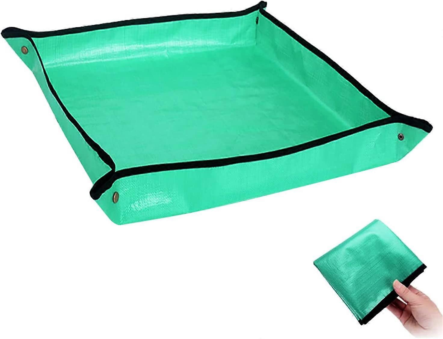 حصيرة إعادة زراعة النباتات حصيرة البستنة للماء القابلة للطي ، صينية تأصيص محمولة للنباتات الداخلية زرع عصاري والتحكم في الفوضى ، هدايا ل Wom