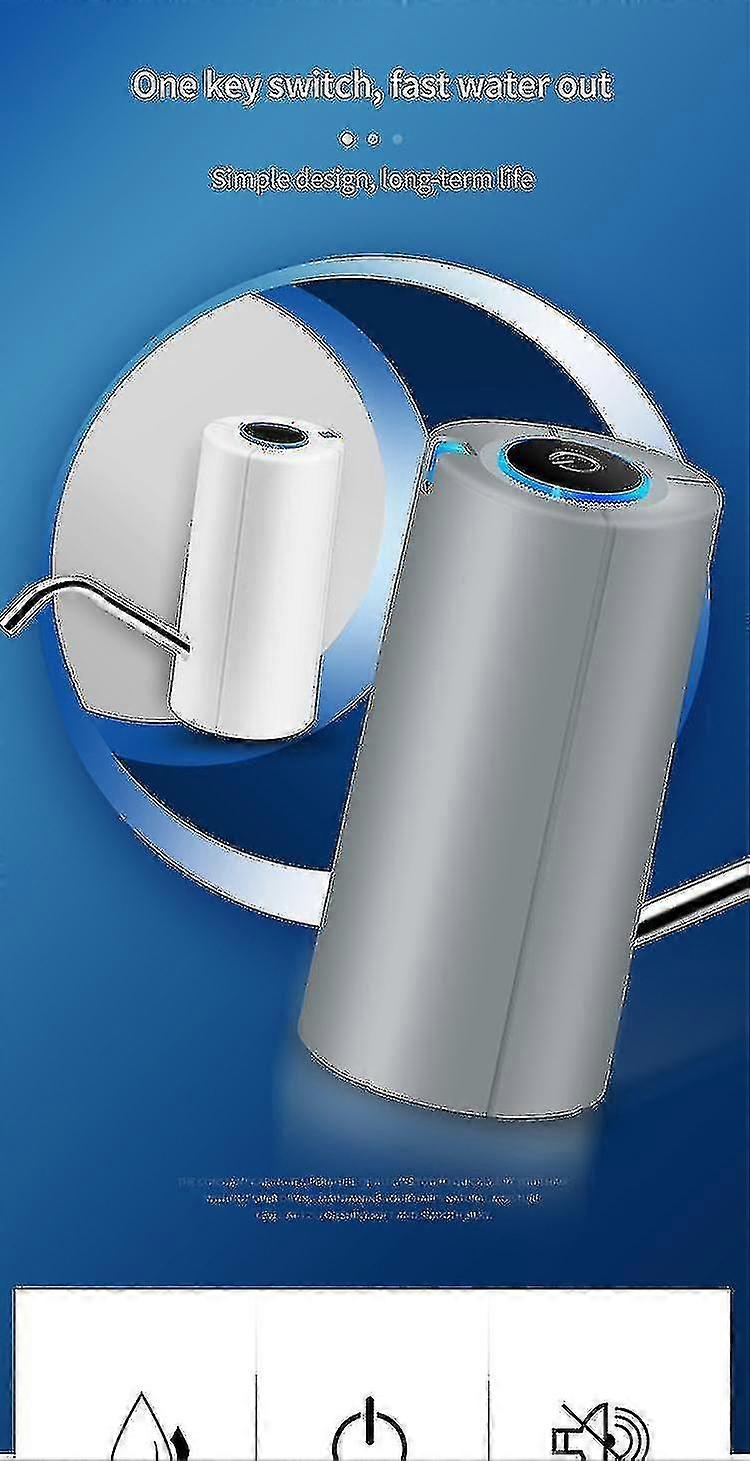 Vanndispenser Automatisk Elektrisk VannflaskePumpe Usb Lading Pumpe Flaske VannDispensere