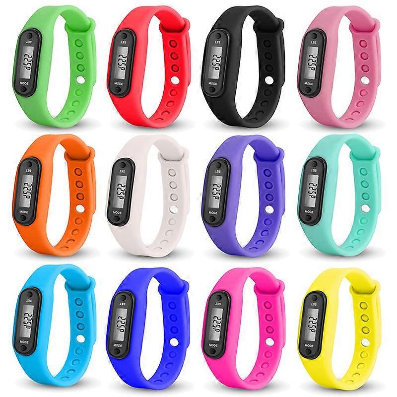 Contapassi, Activity Tracker, Fitness, Sport, Orologio da polso, Contapassi LCD, Adulto, Bambino Nero