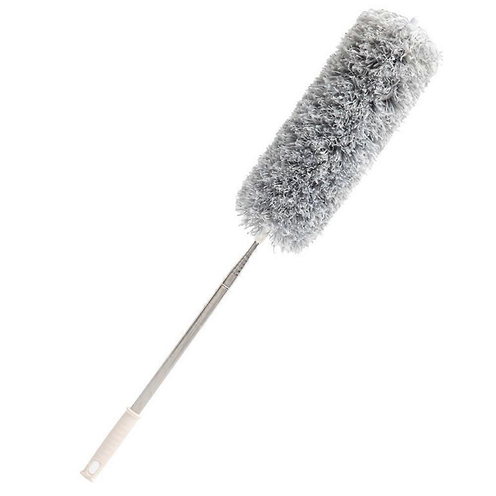Long Handle Retractable Feather-Duster with 80-280cm Telescopic Rod Washable Cobwebs Remover for Ceilings