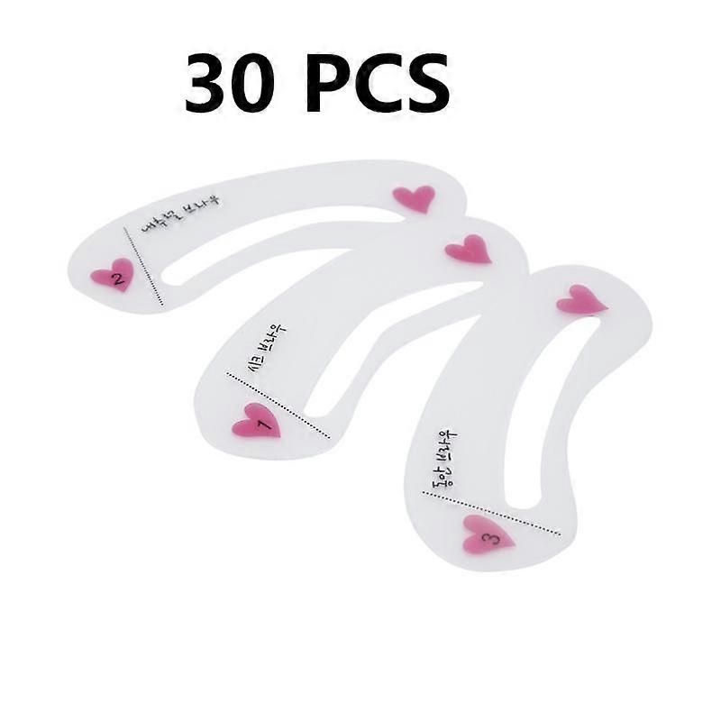 3 pcs Pro Reusable Eyebrow Stencil Set Eye Brow DIY Drawing Guide Styling Shapin PVC Eyebrow