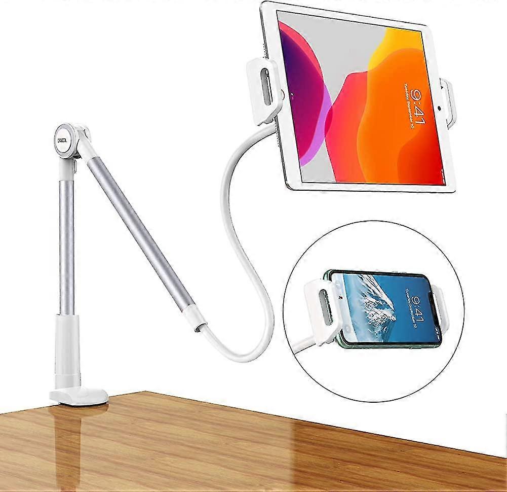 Support de tablette avec col de cygne, support de support de tablette de lit réglable pour ipad pro air