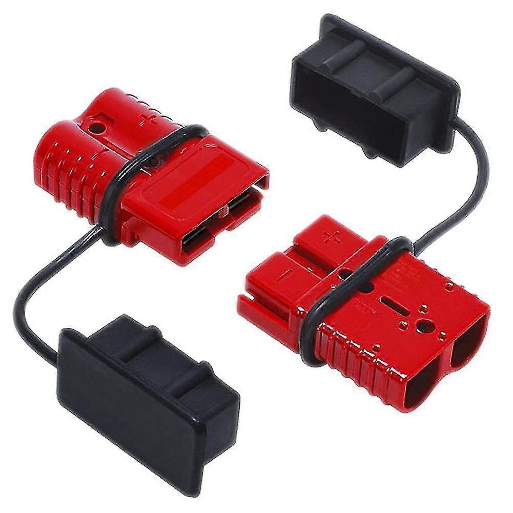 2pcs Accessory Charging Practical Portable Connecting 50a 600v Pair Plug Battery Trailer Durable Quick Connector Kit