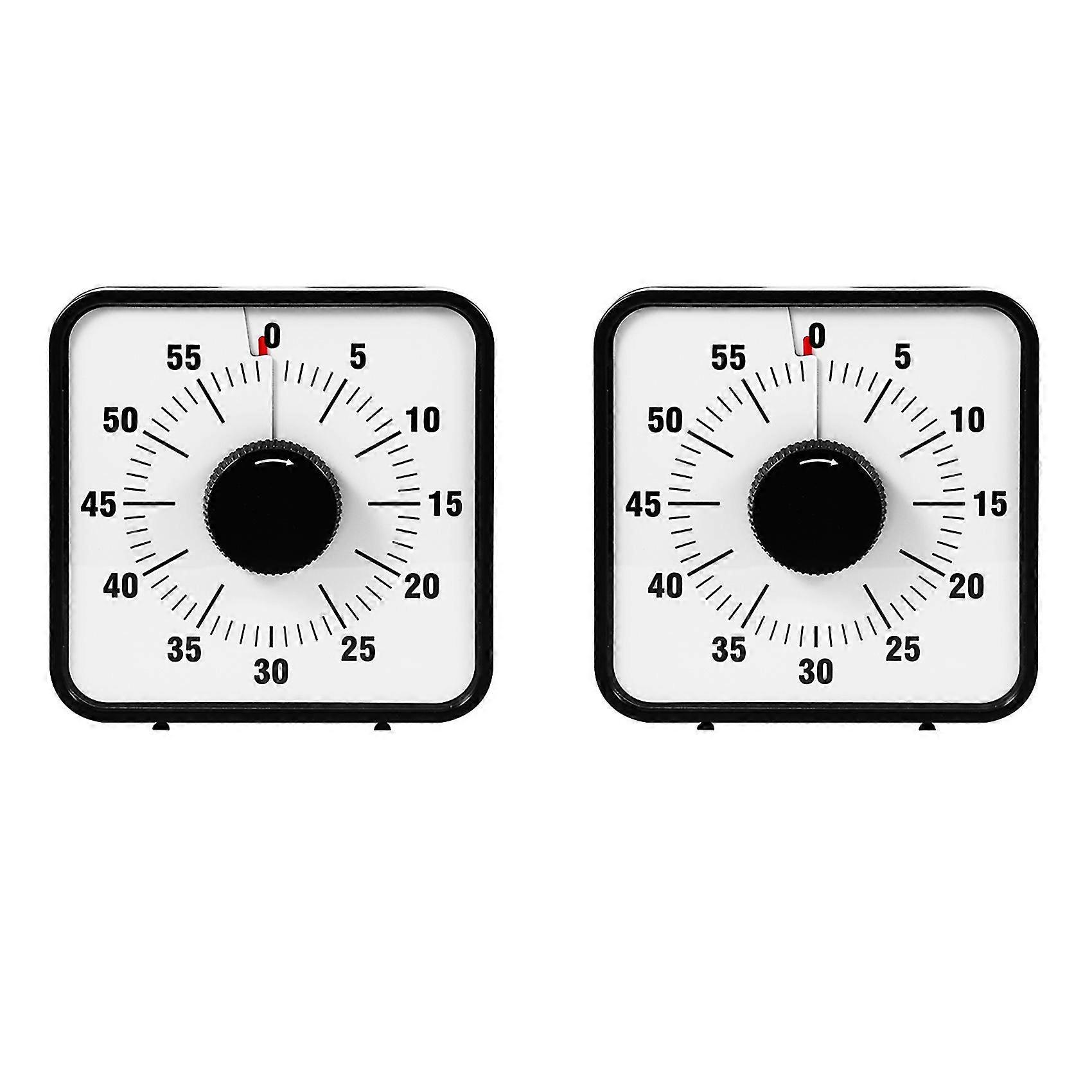 2x Vision Timer 60 Minute Timing Hind Leg Stand Countdown Clock Kitchen Baking Timer For Classrooms