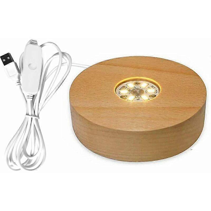 Solid wood lamp holder, rotating display stand, charging accessories, LED lights