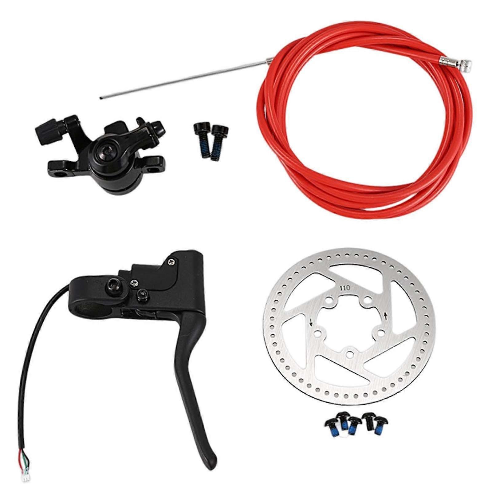 1 Set Kit De Frein De Scooter De Conduite Sûre Réparation De Remplacement Scooter Frein À Main Poignée Câble De Frein De Frein À Disque Plaquettes De Frein Pour Xiaomi M365 / PRO / PRO2 Électrique Scoo