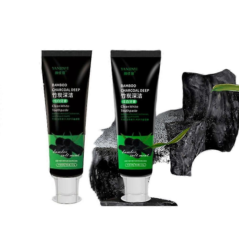 1-3pcs Bamboo Charcoal Deep Toothpaste Teeth Fluoride Free ,clean White Toothpaste