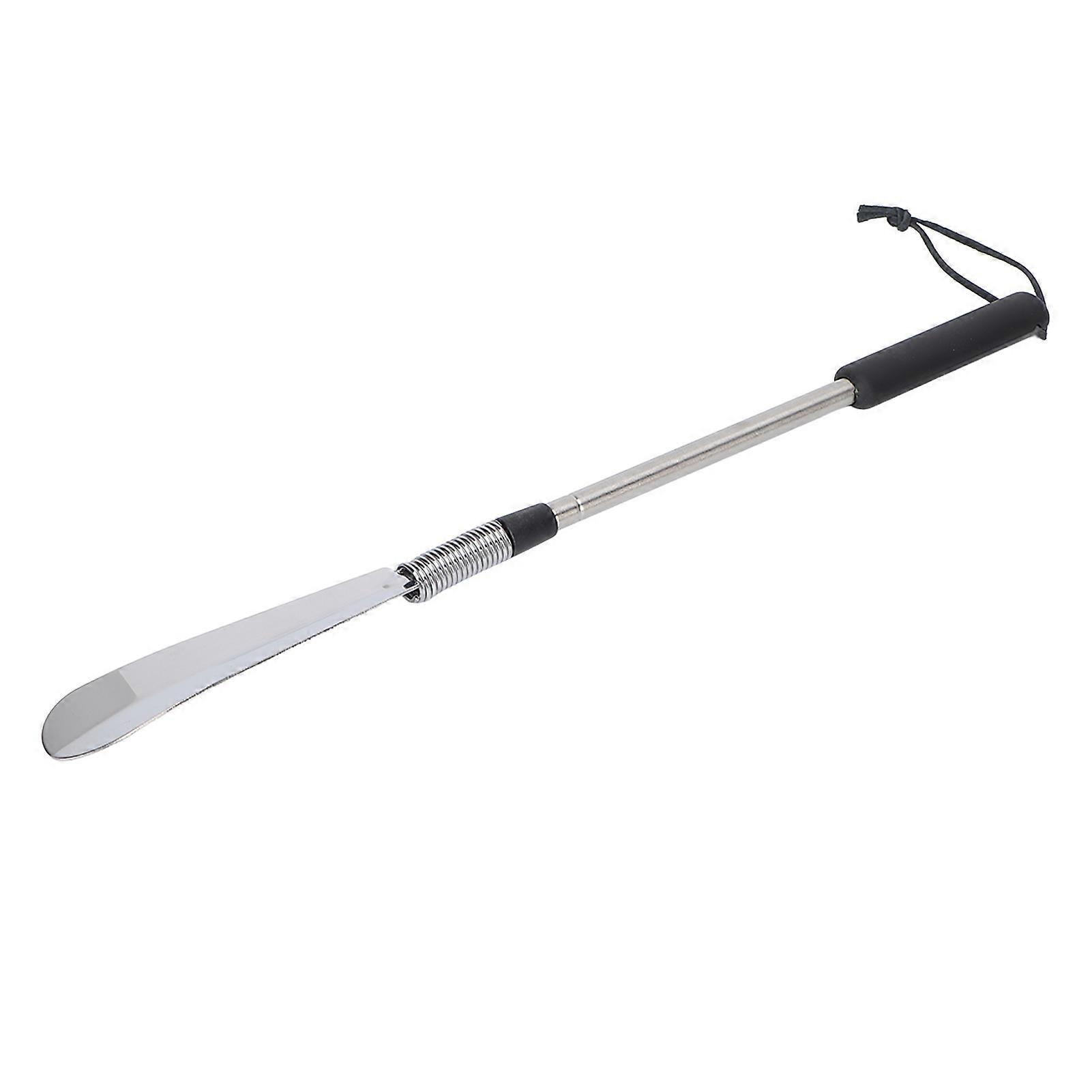 Telescopic Stainless Steel Shoe Helper Bendable Rust Resistant Long Handled Shoe Helper Stick