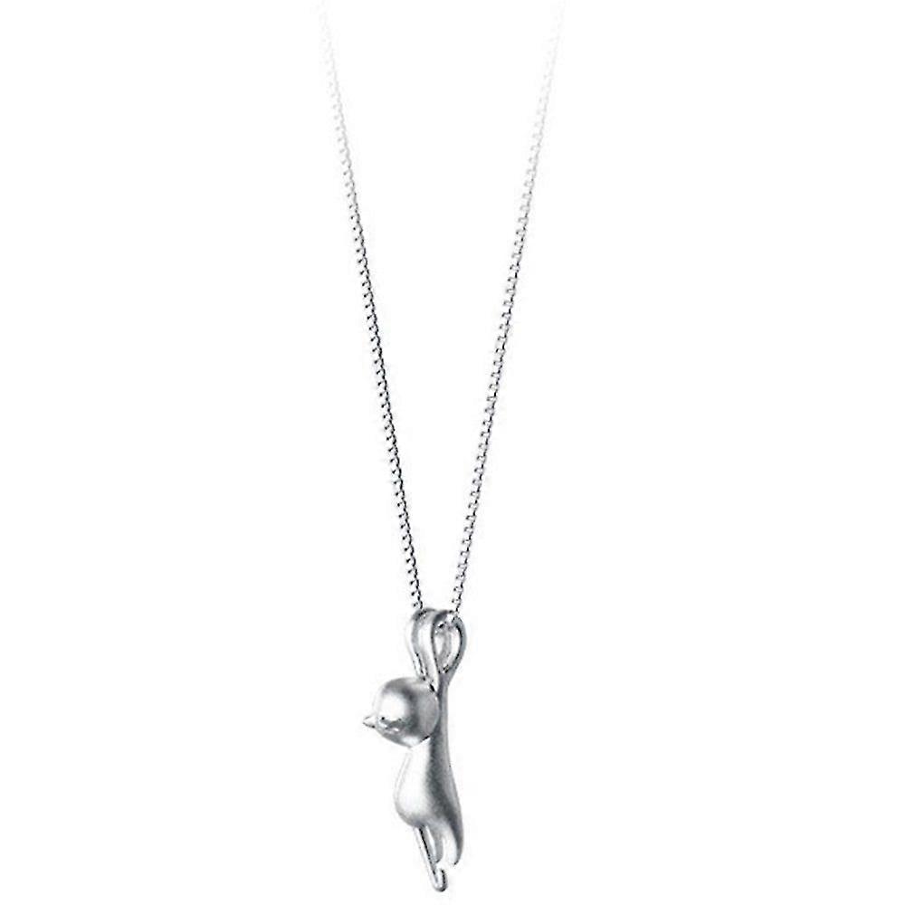 Cat Pendant Necklace Women Adjustable Clavicle Chain
