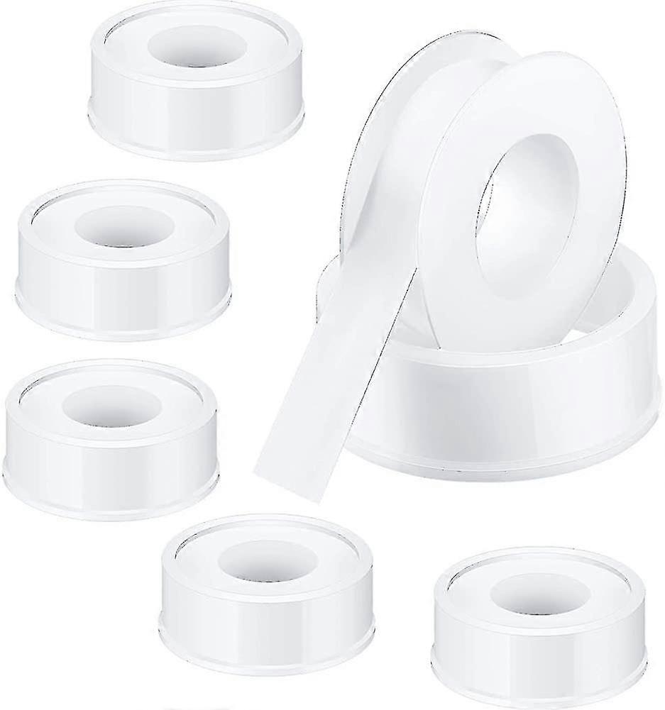 6 Rolls 12mm X 10m Thread Tape Sealing Tape Ptfe Thread Ptfe Sealing Tape
