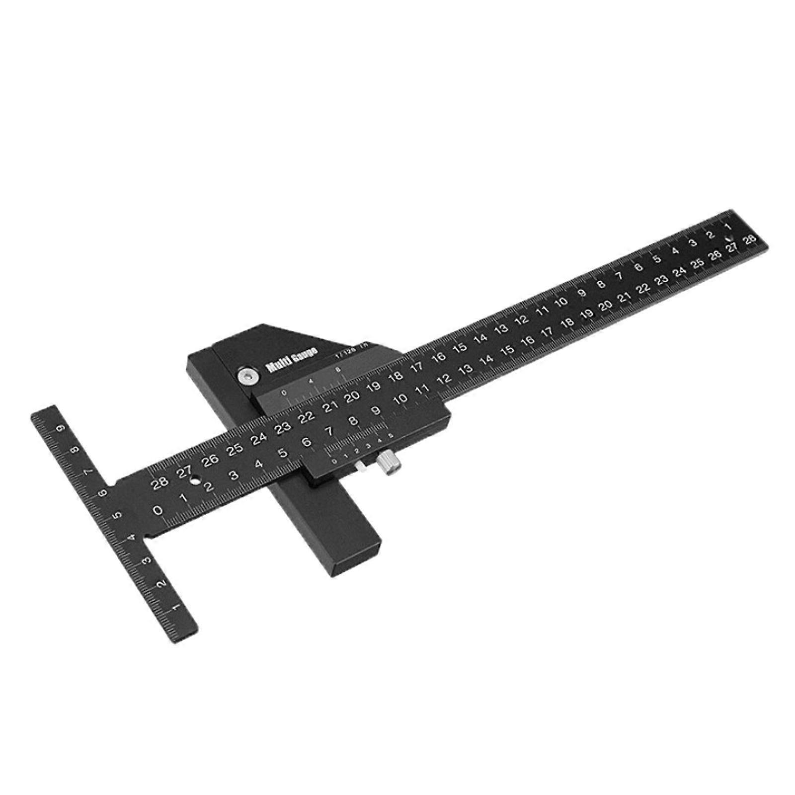 1pc Multifunction Woodworking T Shape Scriber Gauge Framing Ruler Carpentry