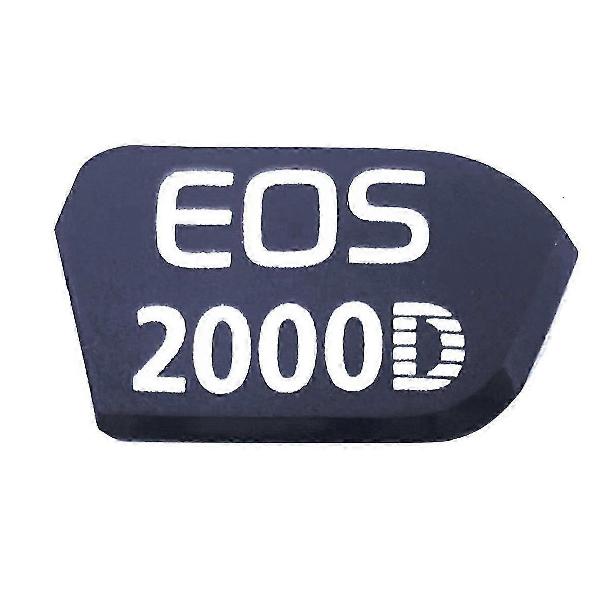 For 2000D , Second Generation Sign, BLACK Nameplate
