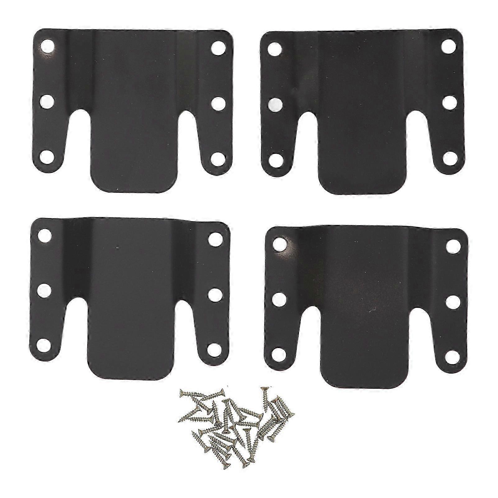 4 Sets Sofa Interlocking Universal Iron 0.5cm Aperture Sectional Couch Bracket For Home Dormitory