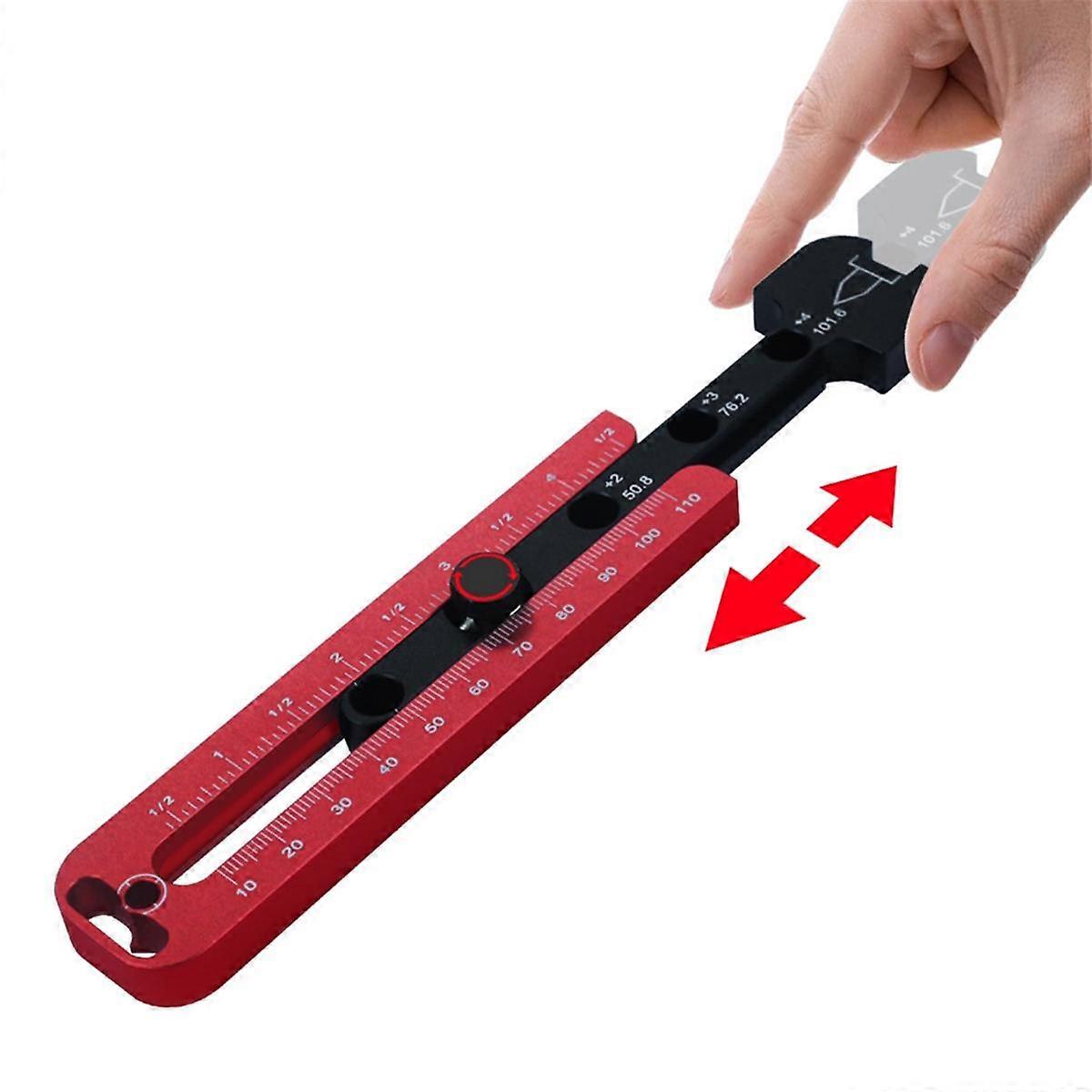 Woodworking Drawing Compass Circular Drawing Tool Circle Scriber - Metric/Inch Adjustable Round Mar